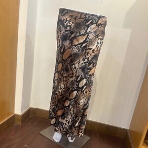 Milio-Milano Tiger Print Silky Slip Skirt